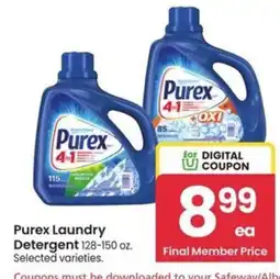 Albertsons Purex Laundry Detergent offer