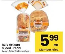 Albertsons Izzio Artisan Sliced Bread offer
