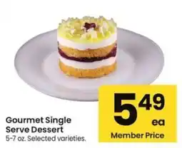Albertsons Gourmet Single Serve Dessert offer
