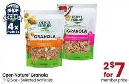 Albertsons Open Nature Granola offer