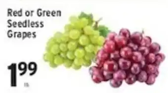 Red or Green Seedless Grapes
