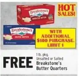 Associated Free Breakstone's Butter Quarters offer