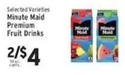Associated Minute Maid Premium Fruit Drinks offer