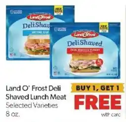 Family Fare Land O' Frost Deli Shaved Lunch Meat offer