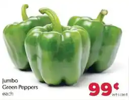 Family Fare Jumbo Green Peppers offer