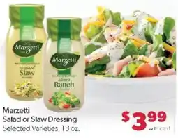 Family Fare Marzetti Salad or Slaw Dressing offer