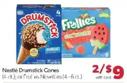 Family Fare Nestlé Drumstick Cones or Frollies Novellies offer