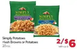 Family Fare Simply Potatoes Hash Browns or Potatoes offer