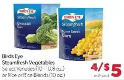 Family Fare Birds Eye Steamfresh Vegetables offer