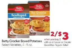 Family Fare Betty Crocker Boxed Potatoes offer