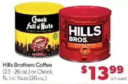 Family Fare Hills Brothers Coffee or Chock Full O' Nuts offer