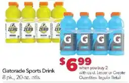 Family Fare Gatorade Sports Drink offer