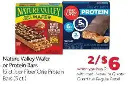Family Fare Nature Valley Wafer or Protein Bars offer