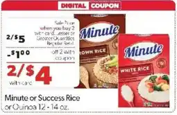 Family Fare Minute or Success Rice or Quinoa offer