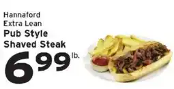 Hannaford Hannaford extra lean pub style shaved steak offer