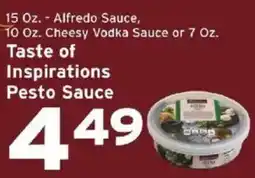 Hannaford Taste of Inspirations Pesto Sauce offer