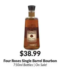 Woodman's Four Roses Single Barrel Bourbon offer