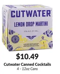 Woodman's Cutwater Canned Cocktails offer