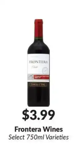 Woodman's Frontera Wines offer