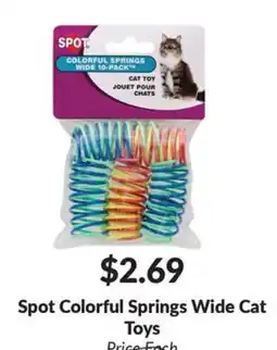 Woodman's Spot Colorful Springs Wide Cat Toys offer