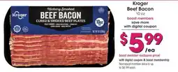 Food 4 Less Kroger beef bacon offer