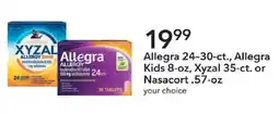 Publix Allegra 24-30-ct., Allegra Kids 8-oz, Xyzal 35-ct. or Nasacort .57-oz offer