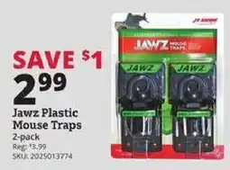 Rural King Jawz Plastic Mouse Traps offer