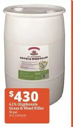 Rural King 41% Glyphosate Grass & Weed Killer offer