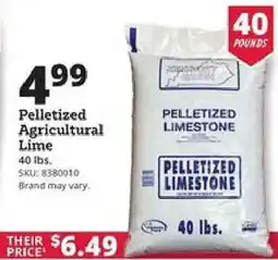Rural King Pelletized Agricultural Lime offer
