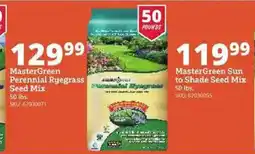 Rural King MasterGreen Perennial Ryegrass Seed Mix offer