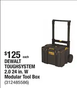 The Home Depot DEWALT TOUGHSYSTEM 2.0 24 in. W Modular Tool Box offer