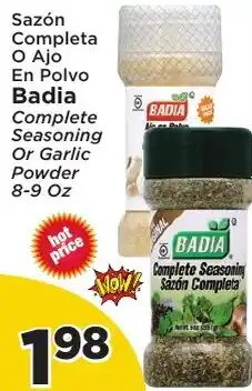 Presidente Badia Complete Seasoning Or Garlic Powder offer