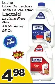 Presidente Lactaid milk offer