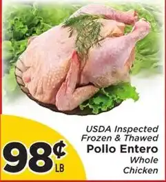 Presidente Usda Inspected Frozen & Thawed Pollo Entero Whole Chicken offer