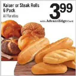 Price Chopper Kaiser or Steak Rolls offer