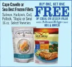 Price Chopper Cape Covele or Sea Best Frozen Fillets offer