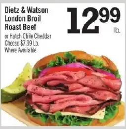 Price Chopper Dietz & Watson London Broil Roast Beef offer
