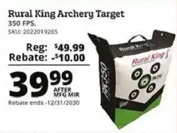 Rural King Rural King archery target offer