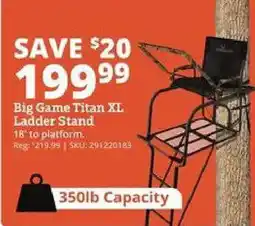 Rural King Big Game Titan XL Ladder Stand offer