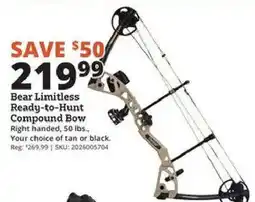 Rural King Bear Limitless Ready-to-Hunt Compound Bow offer
