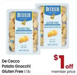 Albertsons De Cecco Potato Gnocchi Gluten Free offer