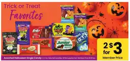 Albertsons Assorted Halloween Single Candy offer