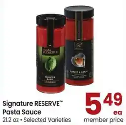 Albertsons Signature Reserve Pasta Sauce offer