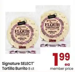 Albertsons Signature Select Tortilla Burrito offer
