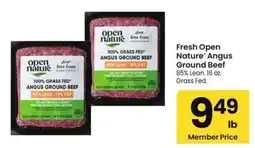 Albertsons Fresh Open Nature Angus Ground Beef offer