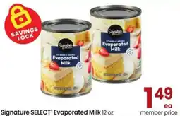Albertsons Signature Select Evaporated Milk offer