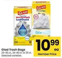 Albertsons Glad Trash Bags offer