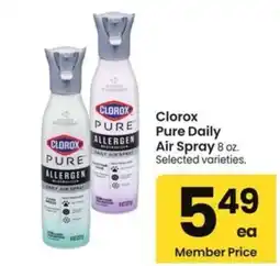 Albertsons Clorox Pure Daily Air Spray offer