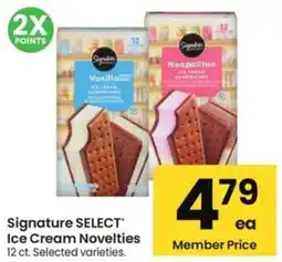 Albertsons Signature Select Ice Cream Novelties offer