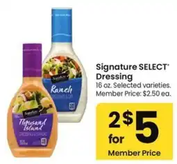 Albertsons Signature Select Dressing offer